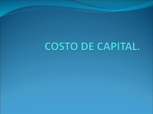 Costo de capital (presentación Power Point)