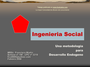 Ingenieria Social. Una Metodologia para Desarrollo Endogeno (ppt)