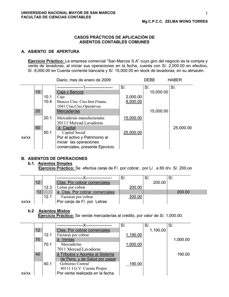 Asientos Contables Casos Practicos Asientos Contables Casos Vrogue 6704