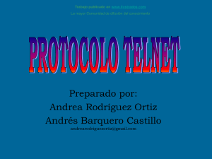 Protocolo Telnet (ppt)