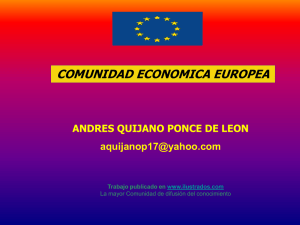 La Comunidad Economica Europea (ppt)