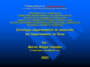 Estrategia departamental de desarrollo del Departamento de Rivas (ppt)