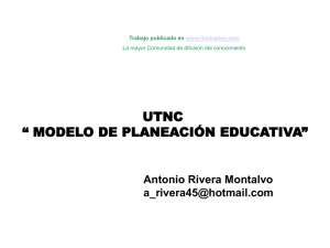 UTNC “Modelo de Planeacion Educativa” (ppt)