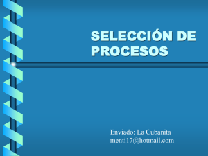 Seleccion de procesos (ppt)