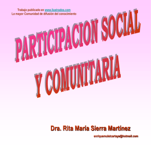 Participacion social y comunitaria (ppt)