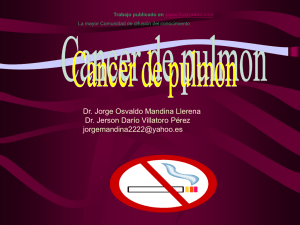 Cancer de Pulmon (ppt)