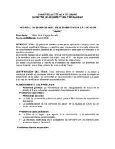 Descargar este adjunto (Hospital de segundo nivel distrito 5 ciudad Oruro.doc)