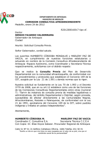 GOBERNADOR (2) SOBRE CONSULTA PREVIA PLAN DE D.