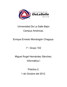 Universidad De La Salle Bajío Campus Américas.  Enrique Ernesto Mondragón Chagoya.