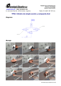 TP04: Cilindro de simple acción y compuerta And Diagrama Montaje www.tecnoedu.com