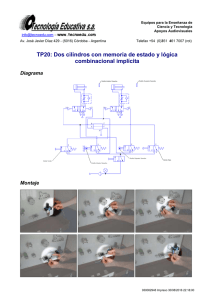 TP20: Dos cilindros con memoria de estado y lógica combinacional implícita Diagrama Montaje