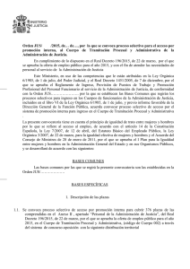 Convocatoria Tramitación PI