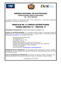 EMPRESA NACIONAL DE ELECTRICIDAD CONVOCATORIA PÚBLICA NACIONAL CD – PLCT-023/09