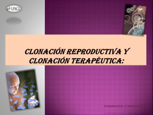 DIAPOSITIVAS Clonación Reproductiva y Clonación Terapéutica