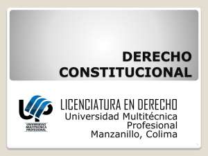 LICENCIATURA EN DERECHO DERECHO CONSTITUCIONAL Universidad Multitécnica