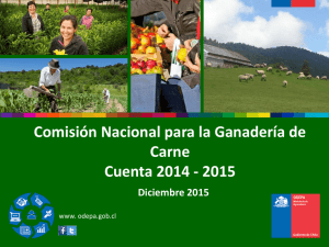 Comisión Nacional para la Ganadería de Carne Cuenta 2014 - 2015 Diciembre 2015