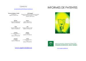 Cat logo de Informes de Patentes