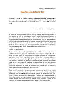 Documento Apuntes socialistas N° 110