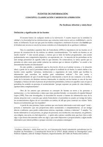 - Fuentes de informaci n (Emiliano Albertini y Adela Ruiz).