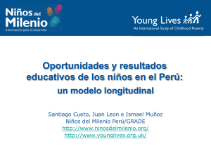 Oportunidades educativas y resultados para estudiantes en riesgo en Perú
