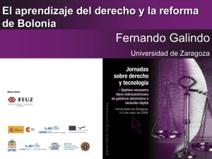 El aprendizaje del derecho y la reforma de Bolonia