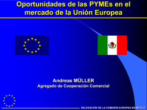 Opórtunidades pyme en UNión Europea. COmisión Europea en México.