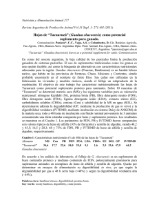 hojas de tacuaruzi (guadua chacoensis) como potencial suplemento para ganado (aapa 2011)
