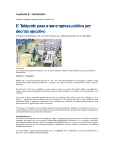 El Telégrafo pasa a ser empresa pública por decreto ejecutivo