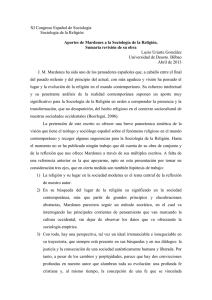 XI Congreso Español de Sociología Sociología de la Religión  Luzio Uriarte González