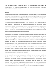 LAS  MOVILIZACIONES  URBANAS  SEGÚN  EL ... PRODUCCIÓN.  UN  ESTUDIO  COMPARADO  DE ...