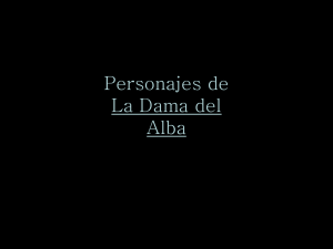 4 Guia La Dama Del Alba NE | Amor | Muerte