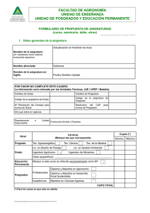 Actualizaci n en Nutrici n de Aves