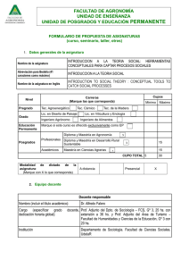 Introducci n a la teor a social: Herramientas conceptuales para captar procesos sociales