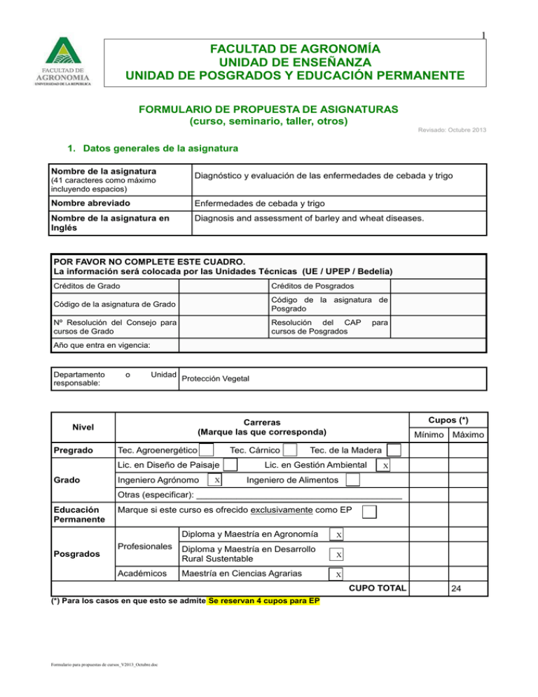 Diagn Stico Y Evaluaci N De Las Enfermedades De Cebada Y Trigo