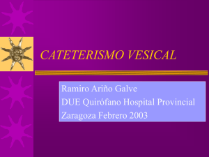 El cateterismo vesical