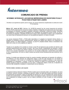 COMUNICADO DE PRENSA PC43t PARA ETIQUETADO LIGERO