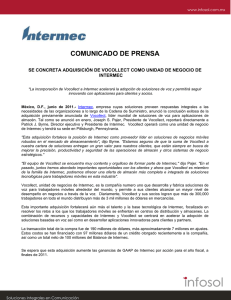 COMUNICADO DE PRENSA INTERMEC