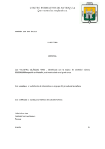 CERTIFICADOS