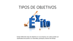 TIPOS DE OBJETIVOS