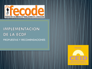  Descargar IMPLEMENTACIÓN DE LA ECDF PROPUESTAS Y RECOMENDACIONES