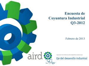 Encuesta de Coyuntura Industrial Q3-2012 Febrero de 2013