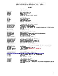 II MODELO DE CONTRATO INSTITUCIONAL OBRA PÚBLICA PRECIO ALZADO (Octubre2010)  