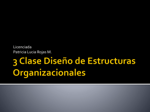 3 Clase Diseño de Estructuras Organizacionales