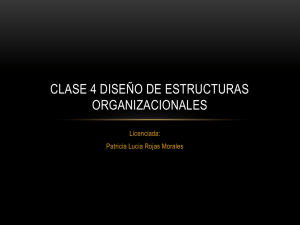 Clase 4 Diseño de Estructuras Organizacionales