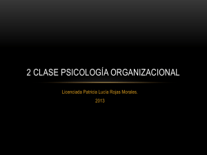 3 clase psicologia organizacional