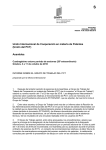 S Unión Internacional de Cooperación en materia de Patentes (Unión del PCT) Asamblea