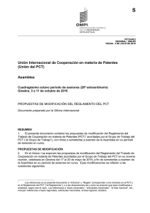 S Unión Internacional de Cooperación en materia de Patentes (Unión del PCT) Asamblea