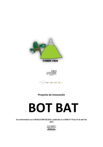 Proyecto de innovación BOT BAT castellano