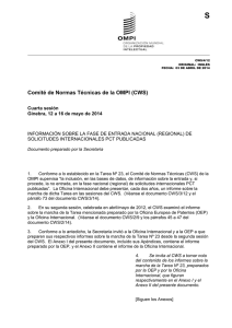 S Comité de Normas Técnicas de la OMPI (CWS)