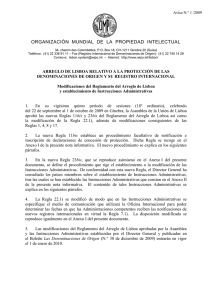 ORGANIZACIÓN  MUNDIAL  DE  LA  PROPIEDAD ...  Aviso N.° 1 /2009